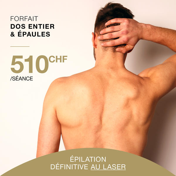 forfait épilation laser homme dos épaules